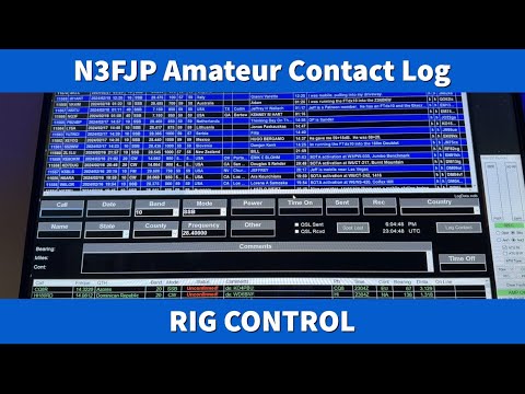 N3FJP Amateur Contact Log: Rig Control (video #4) #hamradio #contact #logging #software
