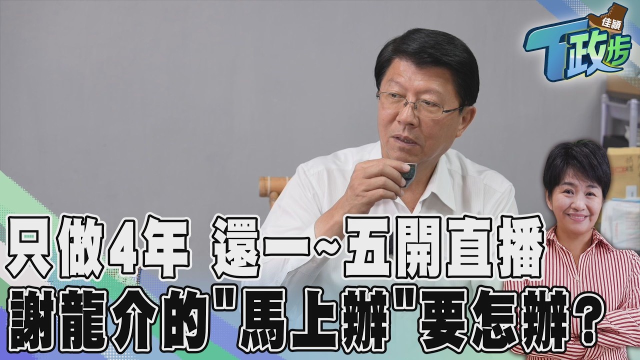 佳頴T政步／馬上辦， 然後呢？ 謝龍介喊只做四年　球來了都能打回去嗎 ?