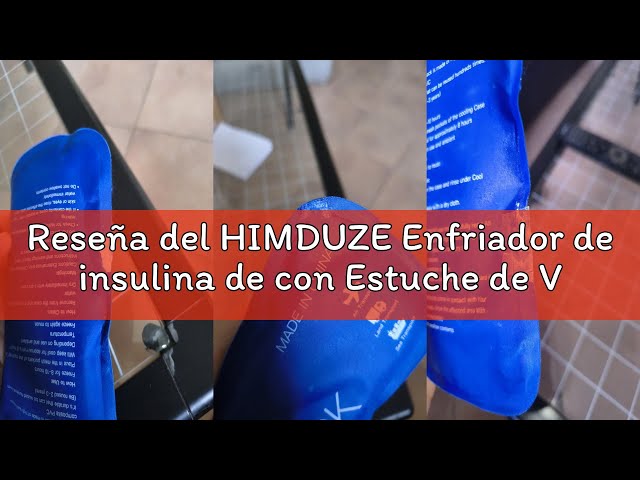 Vídeo relacionado con HIMDUZE Enfriador de insulina de con Estuche de Viaje Aprobado por la TSA, Enfriador de medicamentos refrigerado para Viajes con termómetro y Pantalla de Temperatura, Bolsa de Viaje para