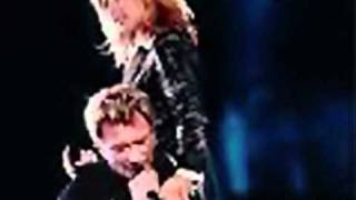 Johnny Hallyday et Lara Fabian - requiem pour un fou.wmv