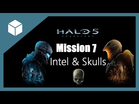 Halo 5 Guardians Mission 7, Reunion All Collectibles (Intel and Skulls)
