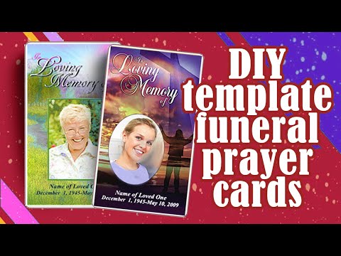Create Prayer Card Templates For Memorial Services With Ease