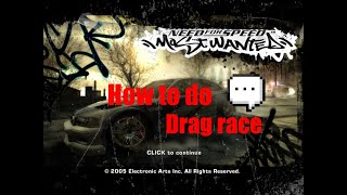 Drag Race Trick for NFSMW | Need For Speed Most Wanted | kaise kare