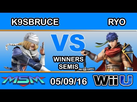 MSM 49 - NIPS | K9sBruce (Sheik) Vs. MVG | Ryo (Ike) Winners Semis - Smash Wii U