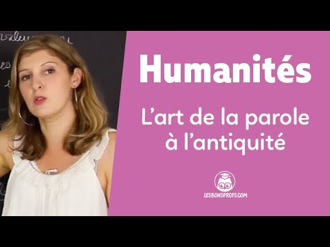 L'art de la parole à l'antiquité - Humanités - 1re - Les Bons Profs