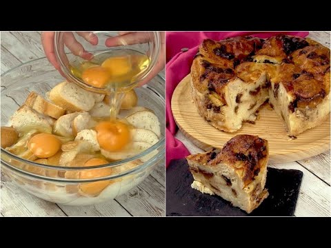 Bread sweet cake: the best way to reuse stale bread!