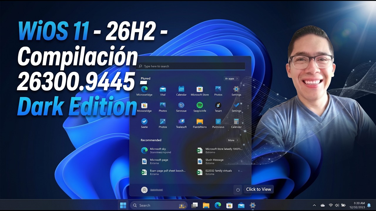 NOVEDADES de Windows 11 - 26H2 - 26300.9445