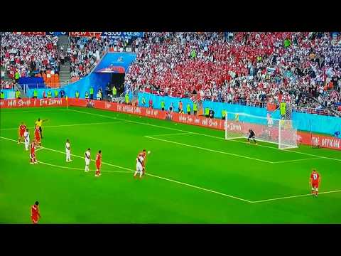 Penal errado de Cueva, Dinamarca 1 vs Perú 0 Rusia 2018