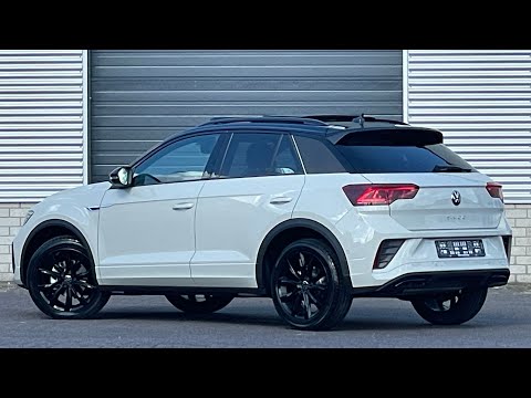 Volkswagen NEW T-roc R-line 2022 in 4K Ascot Grey 18 inch Grange Hill  Walk around & Detail inside