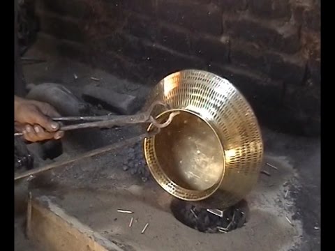 Traditional brass and copper craft of utensil making among the