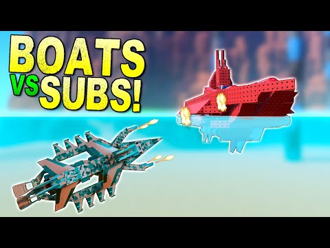 Submarines vs Boat Escape and Evade Challenge! - Trailmakers Multiplayer