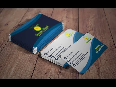 How to create visiting card design in Adobe Photoshop cc