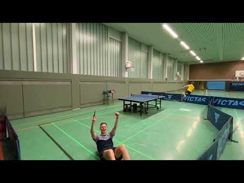 Spektakulärer Finisher!!! 🏓 Krasser Rückhandgegentopspin aus der Halbdistanz!!! 💪🏻
