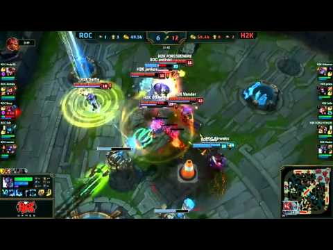 Roccat vs H2K Highlights EU LCS Week 3 Day 2 Spring 2016 S6 ROC vs H2K W3