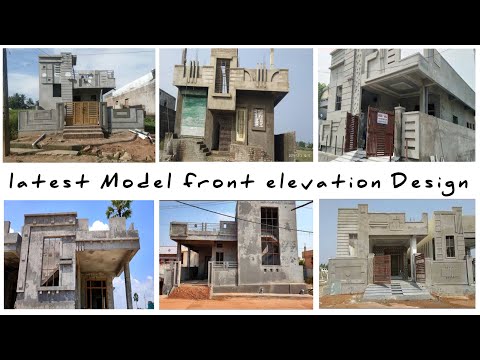 Small New Normal ground floor House Front Elevation Design Pictures// Village Construction