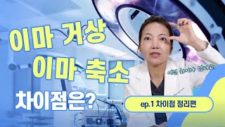 이마거상과 이마축소, 헷갈리면 이 영상 하나로 끝! #이마거상 #이마축소 #거상