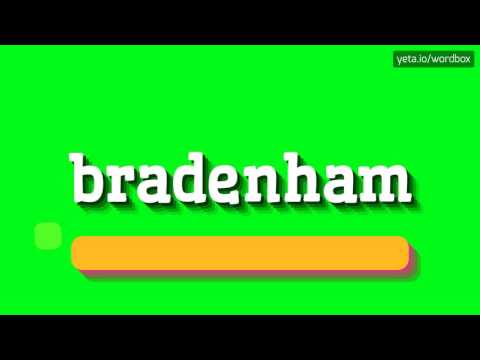 BRADENHAM - HOW TO PRONOUNCE BRADENHAM? #bradenham