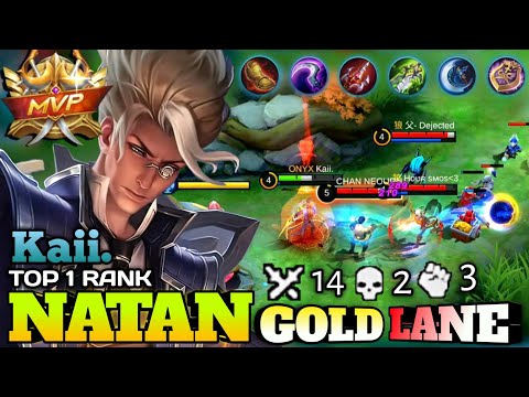Natan Gold Lane Build Gameplay | Top Global Natan Best Build 2021 Time Wielder by Kaii. ~ MLBB