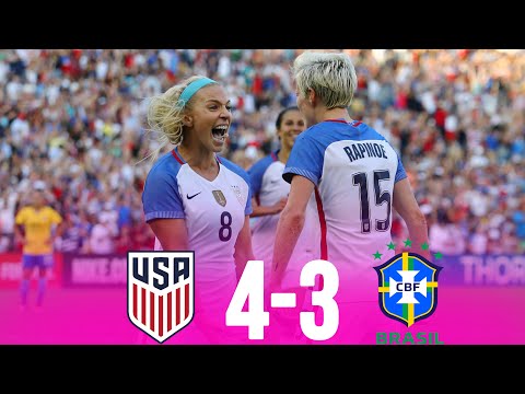 USA 4 x 3 Brazil▫️Tournament of Nations▫️Extended Goals & Highlights!