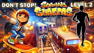 Download lagu SUBWAY SURFERS RUN LEVEL 2| HIGH QUALITY Immersive Interactive Warm Up | interactive warm-up studio mp3