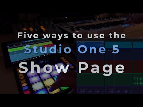 Five Ways To Use The Studio One Show Page