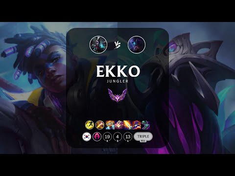 Ekko Jungle vs Rek'Sai - KR Master Patch 13.5