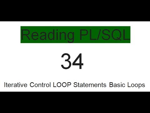 Iterative Control Loop Statements Basic Loops 34