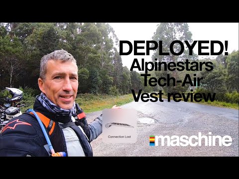 DEPLOYED! Alpinestars Tech-Air airbag vest real world review