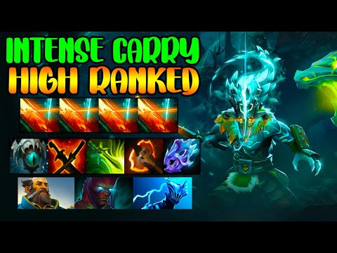 INTENSE CARRY JUGGERNAUT - HIGH RANKED BATTLE - FULL TEAM FIGHT - DOTA 2 GAMEPLAY