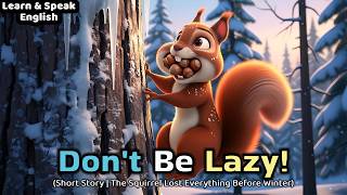 Don’t Be Lazy | Work Hard | The Squirrel Lost Everything Before Winter | Moral Short Story English