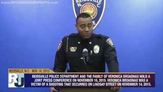 Reidsville Police and Broadnax Family Hold Press Conference