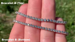 NATURAL DIAMOND vs LAB DIAMOND Tennis Bracelets (James Allen)