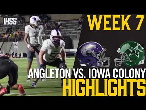 Angleton Stays Unbeaten at 5-0 With 34-24 Road Win Over Iowa Colony