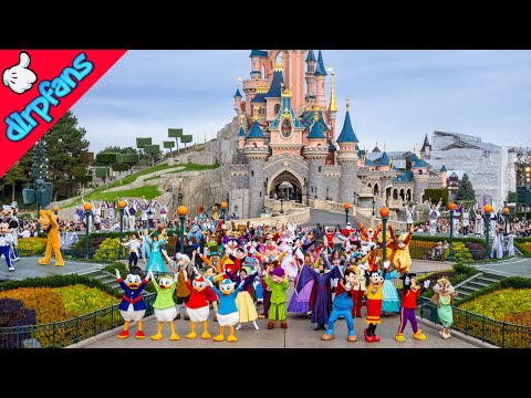 100 Characters during Disney 100 Opening Ceremony at Disneyland Paris