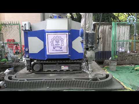 Concrete 3D Printing of Security Cabin at IIT Bombay
