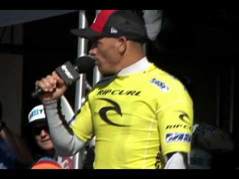 Kelly Slater's Insane Barrel and speech-Rip Curl Pro San Francisco