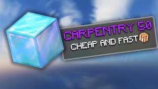 How to Get Carpentry 50 CHEAP and FAST | Hypixel Skyblock