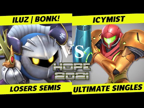 HOPE 2021 Losers Semi Finals - Iluz | BONK! (Meta Knight) vs. IcyMist (Samus) - SSBU