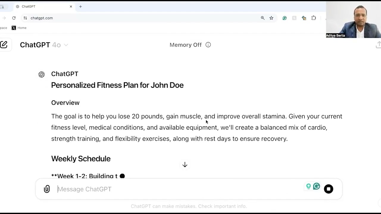 2.Create AI-Designed customised Fitness Plans