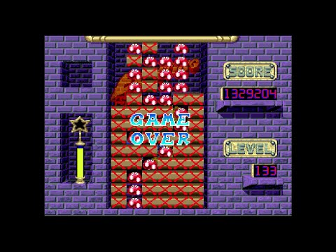 Scoring 1.3 Million Points on Pac-Attack SNES!