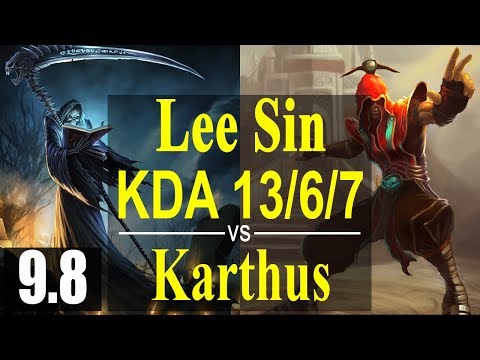 CentNomFixe & Lee Sin vs Karthus & Taikki l KDA 13/6/7 l Korea Challenger l v9.8