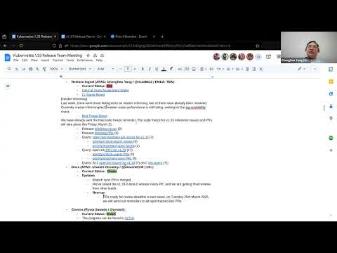 Kubernetes SIG Release for 20250319