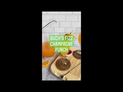 Buck's Fizz Champagne Punch- Champagne Cocktail