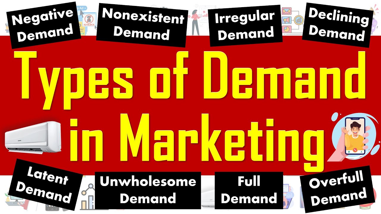 Types of Demand in Marketing - 8 Types of Demands Explained with examples.