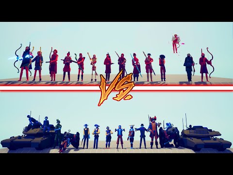 GUN TEAM vs ARCHER TEAM | RANGED  TOURNAMENT - Totally Accurate Battle Simulator | TABS