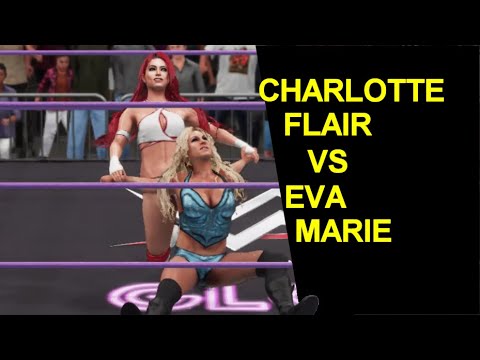 WWE 2K18 Charlotte vs Eva Marie