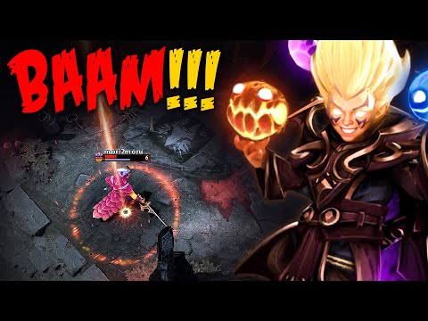 NOWHERE IS SAFE!! EPIC SUNSTRIKE BY STYLE 2 KID INVOKER | Dota 2 Invoker