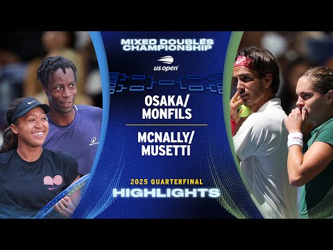 Monfils/Osaka vs. Musetti/McNally Highlights | 2025 US Open Round 1