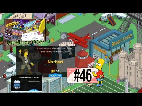 Los Simpson Springfield "Destino Spfld, Cap. 46 - Nobert y su avión rojo" por Tony