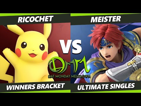 DAT Monday Meltdown 227 - Ricochet (Pikachu) Vs. meister (Roy) SSBU Ultimate Tournament